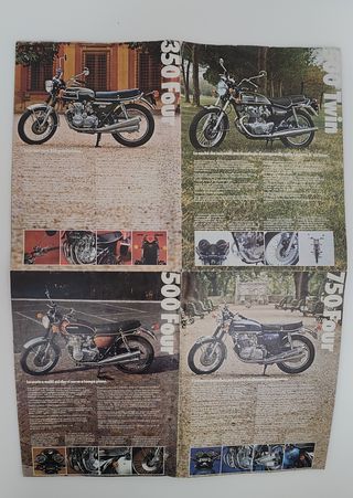 Depliant Moto HONDA anno 1975