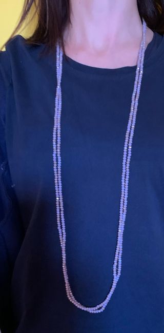 2 collane elastiche rosa anctico