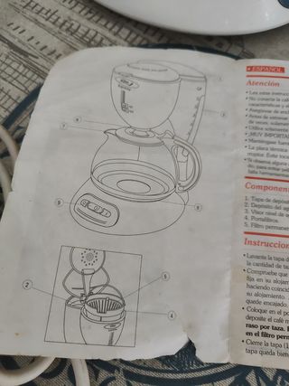 Cafetera de goteo sin estrenar