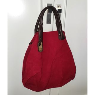 Bolso CUPLÉ rojo de cuero ante grande