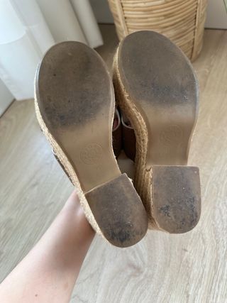 Sandalias marrones esparto, piel y ante BimbayLola