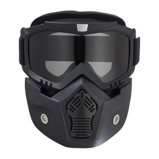 Occhiali+maschera per casco
