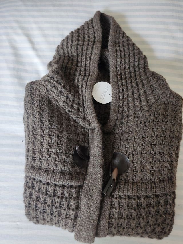 Chaqueta de lana marrón