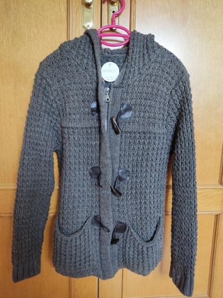 Chaqueta de lana marrón