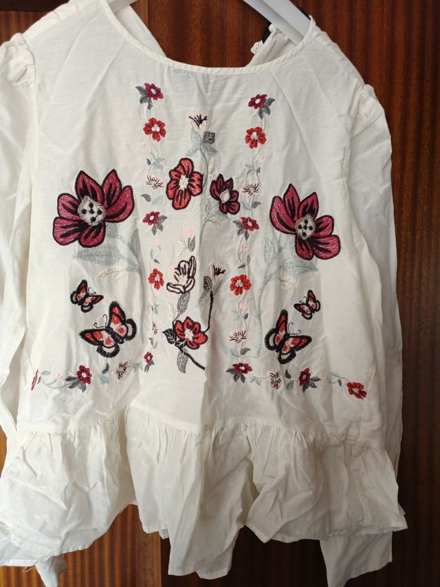 Blusa estampada zara woman