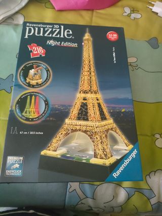 Puzzle Torre Eiffel con luz