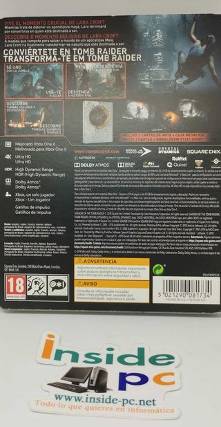 Juego XBOX ONE SHADOW OF THE TOMB RAIDER STEELBOOK