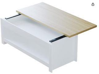 mesa centro con encimera deslizante