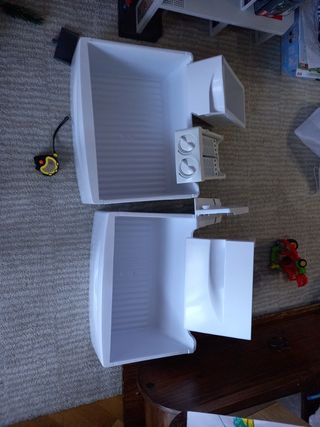 baldas, cajones, piezas frigo/congel. samsung.