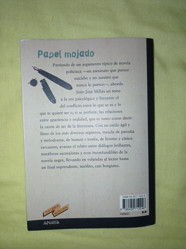 Libro "Papel mojado".
