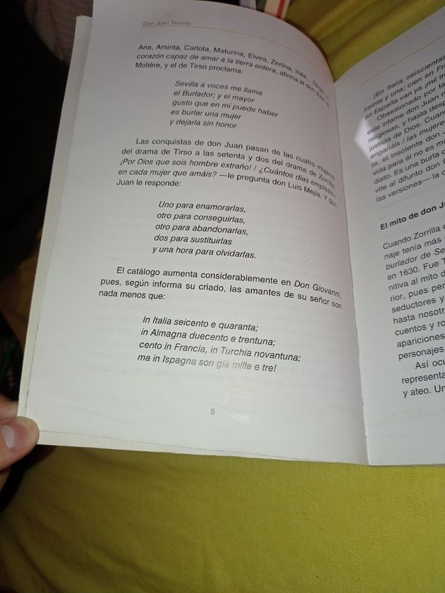 Libro "Don Juan Tenorio". Adaptación.