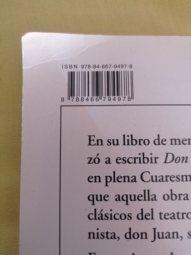 Libro "Don Juan Tenorio". Adaptación.