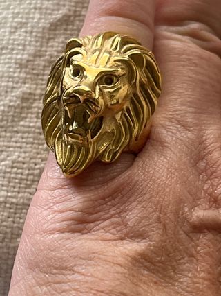 ANILLO LEON ACERO INOXIDABLE