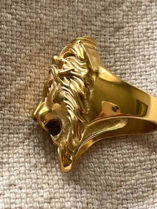 ANILLO LEON ACERO INOXIDABLE