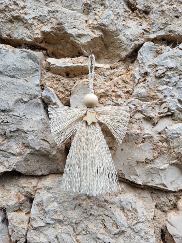 Ángeles preciosos macramé uno, dos o tres