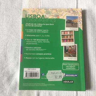 Guía Michelin Weekend Lisboa con mapa