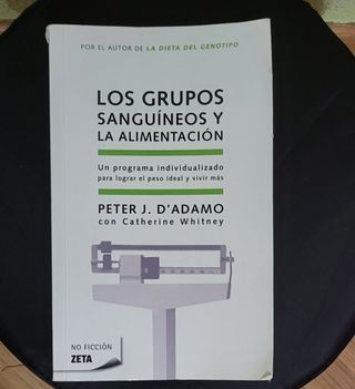 Libro Los grupo sanguíneos y la alimenta