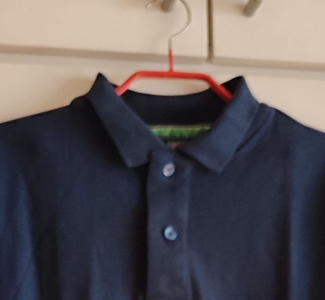 Polo manga larga jersei azul marino zara 13-14 /S