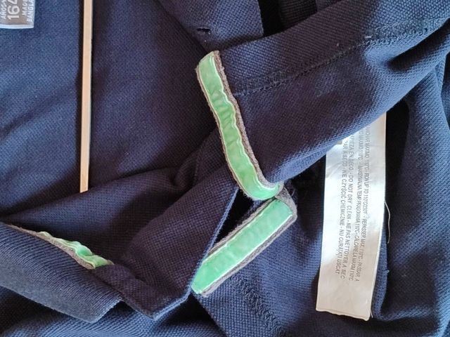 Polo manga larga jersei azul marino zara 13-14 /S
