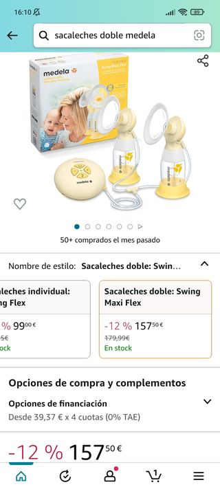 Sacaleches electrico doble