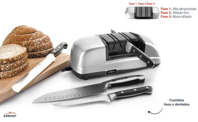 Afilador eléctrico cuchillos Lacor