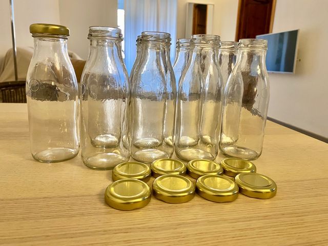 8 Botellines de Cristal