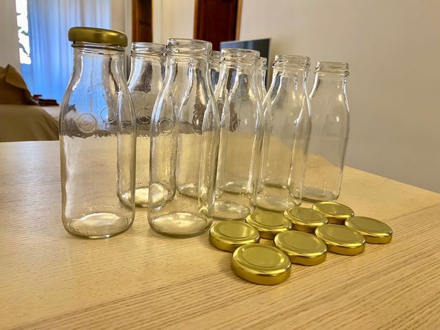 8 Botellines de Cristal