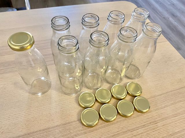 8 Botellines de Cristal