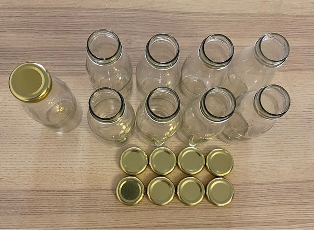 8 Botellines de Cristal