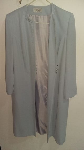 Vestido mujer ceremonia con abrigo. Talla 50