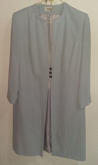 Vestido mujer ceremonia con abrigo. Talla 50