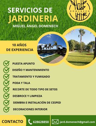 Jardinero profesional y económico