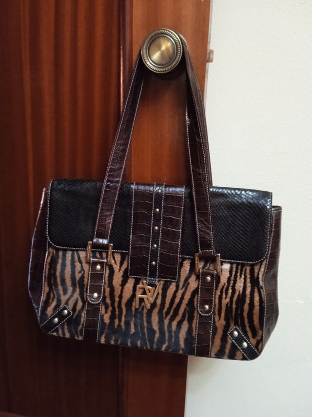 Bolso Roberto Verino estampado tigre