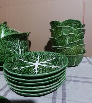 Juego sopero forma de hojas