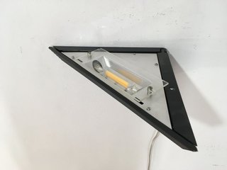 Lampada parete ad Angolo vetro/plastica nero