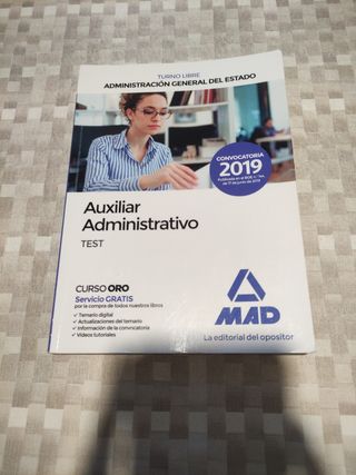 Test auxiliar administrativo AGE
