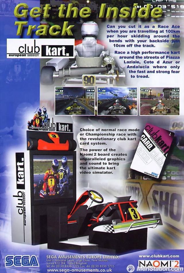 RECREATIVA SEGA CLUB KART DELUXE TWIN