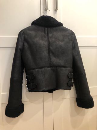 chaquetón negro vestir