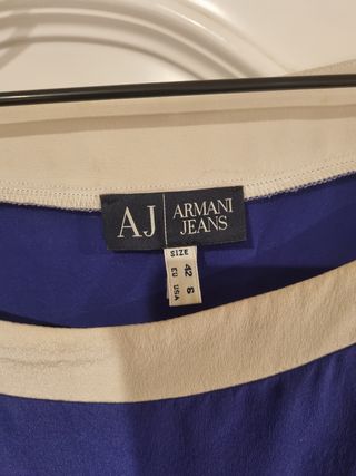 Vestido 100%seda Armani Jeans.T42