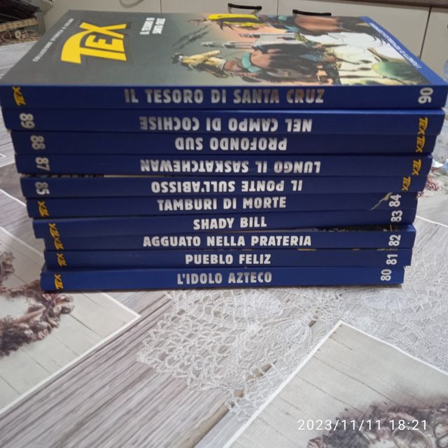 Fumetti Tex collezione a colori dall' 80 al num 90