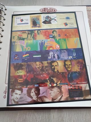 España 1998-2002 sellos album