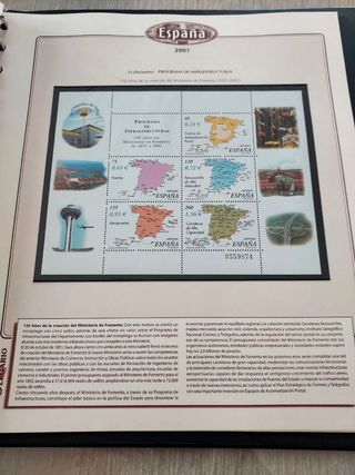 España 1998-2002 sellos album