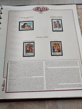 España 1998-2002 sellos album