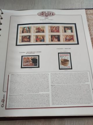 España 1998-2002 sellos album