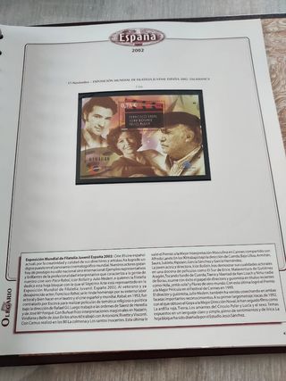 España 1998-2002 sellos album