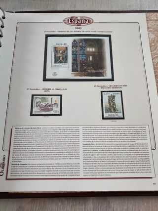 España 1998-2002 sellos album