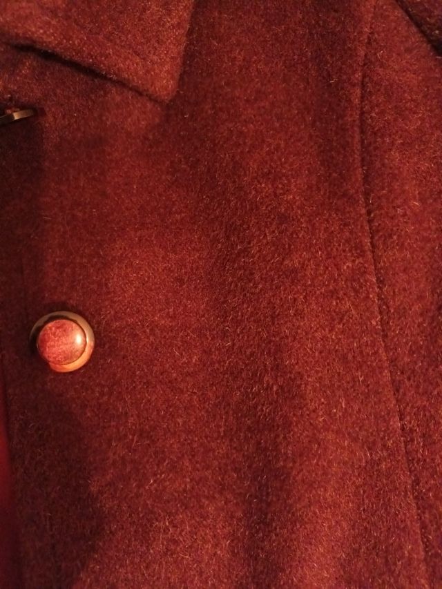 Chaquetón de paño  berenjena