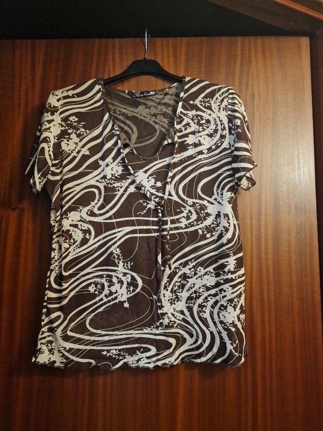 Maglietta Marrone e Panna