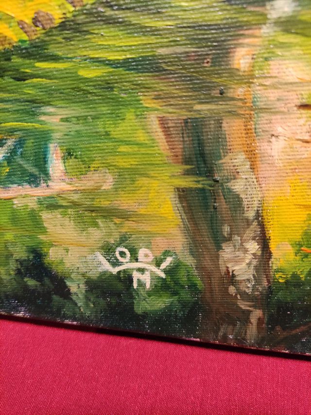 QUADRO OLIO SU TELA 40X30 – PONTE SU RUSCELLO