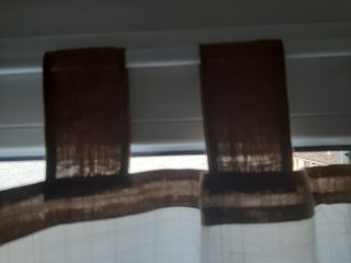 Visillo de tiras con cenefa y caracoles